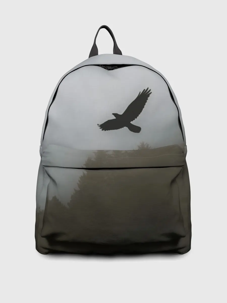 Рюкзак джинсовый / Орёл над лесом