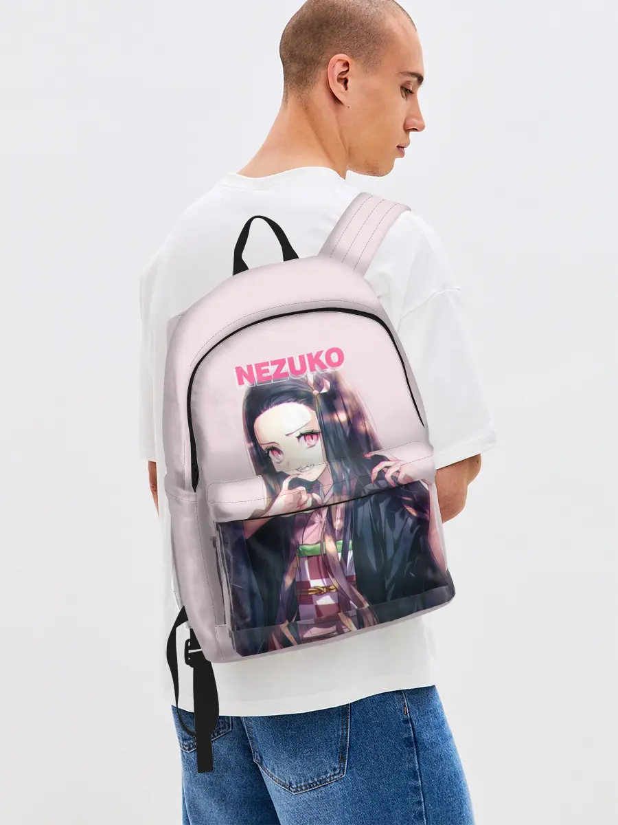 Рюкзак джинсовый / Незуко зубы