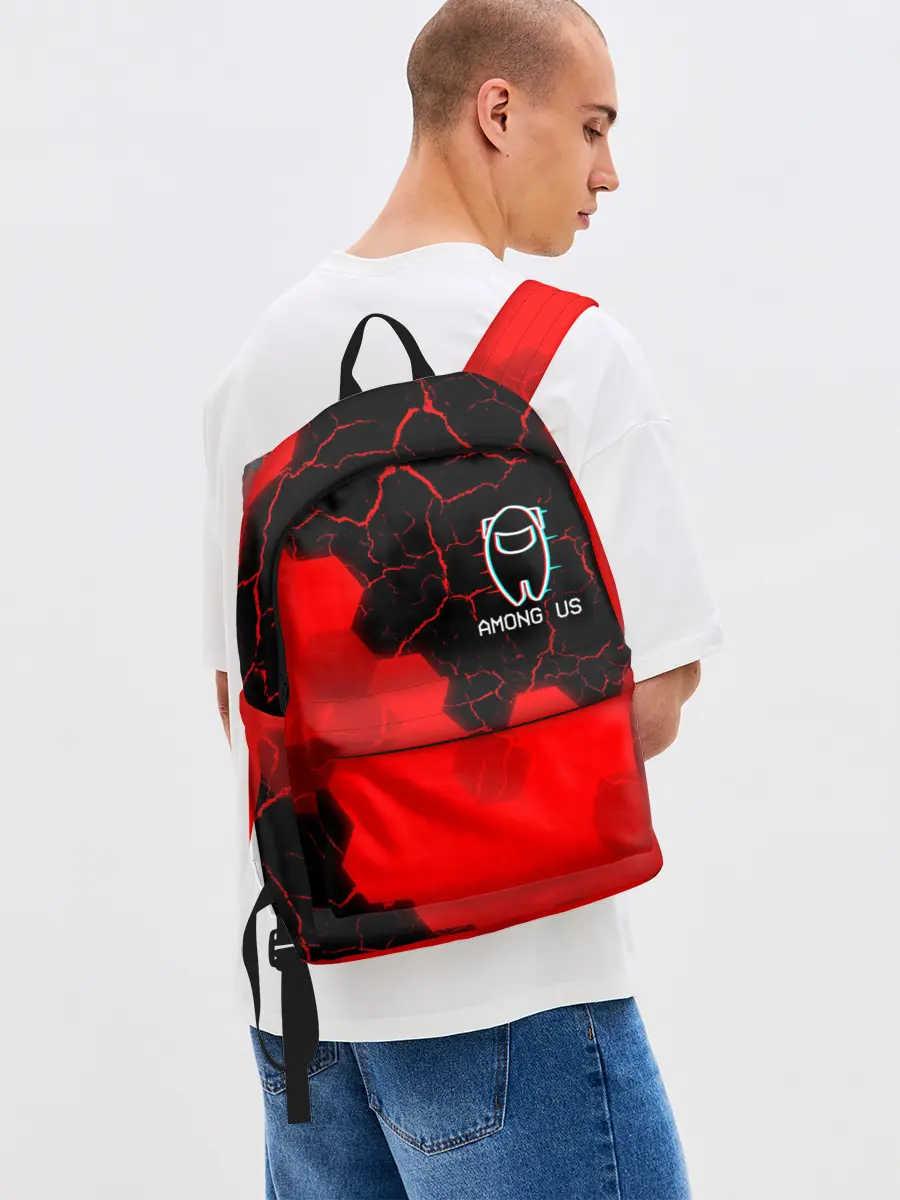 Рюкзак джинсовый / AMONG US / АМОНГ АС