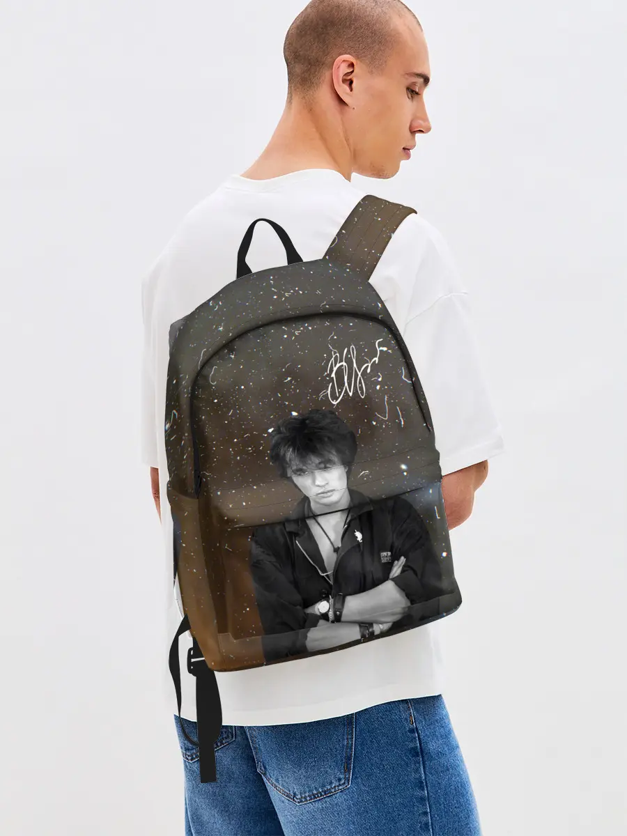 Рюкзак джинсовый / ВИКТОР ЦОЙ.