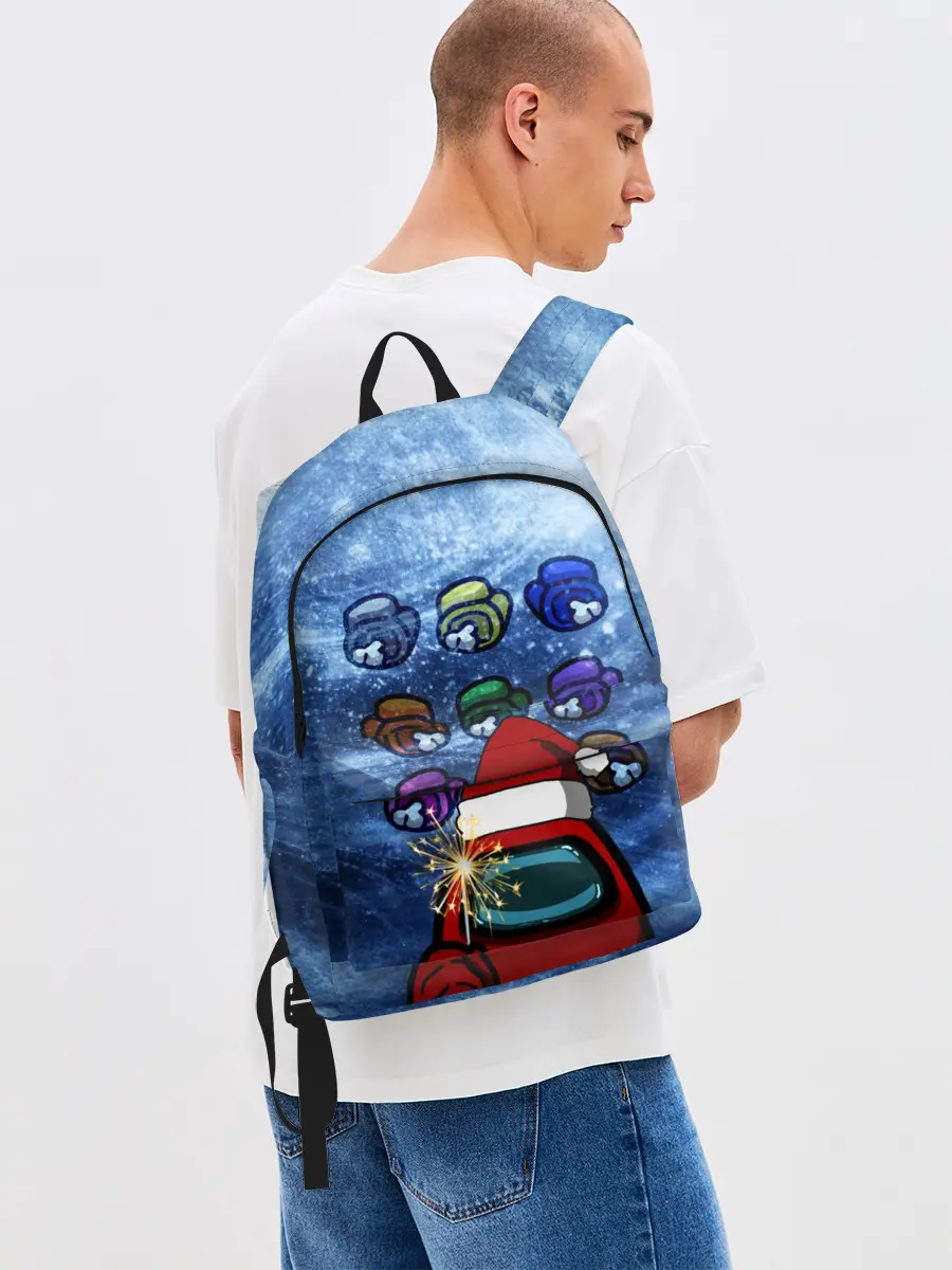 Рюкзак джинсовый / Among us Happy New Year