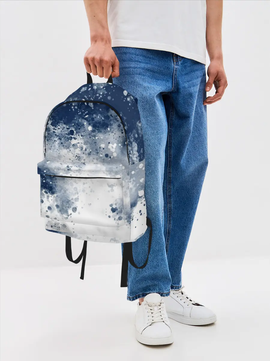 Рюкзак джинсовый / Чернильные капли