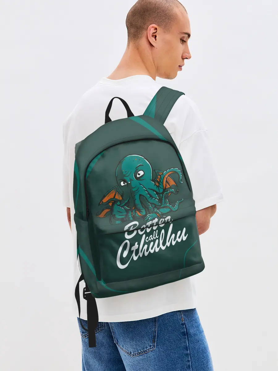 Рюкзак джинсовый / Лучше звоните Ктулху