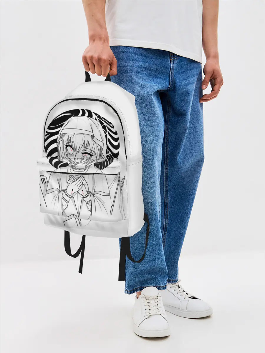 Рюкзак джинсовый / Ahegao