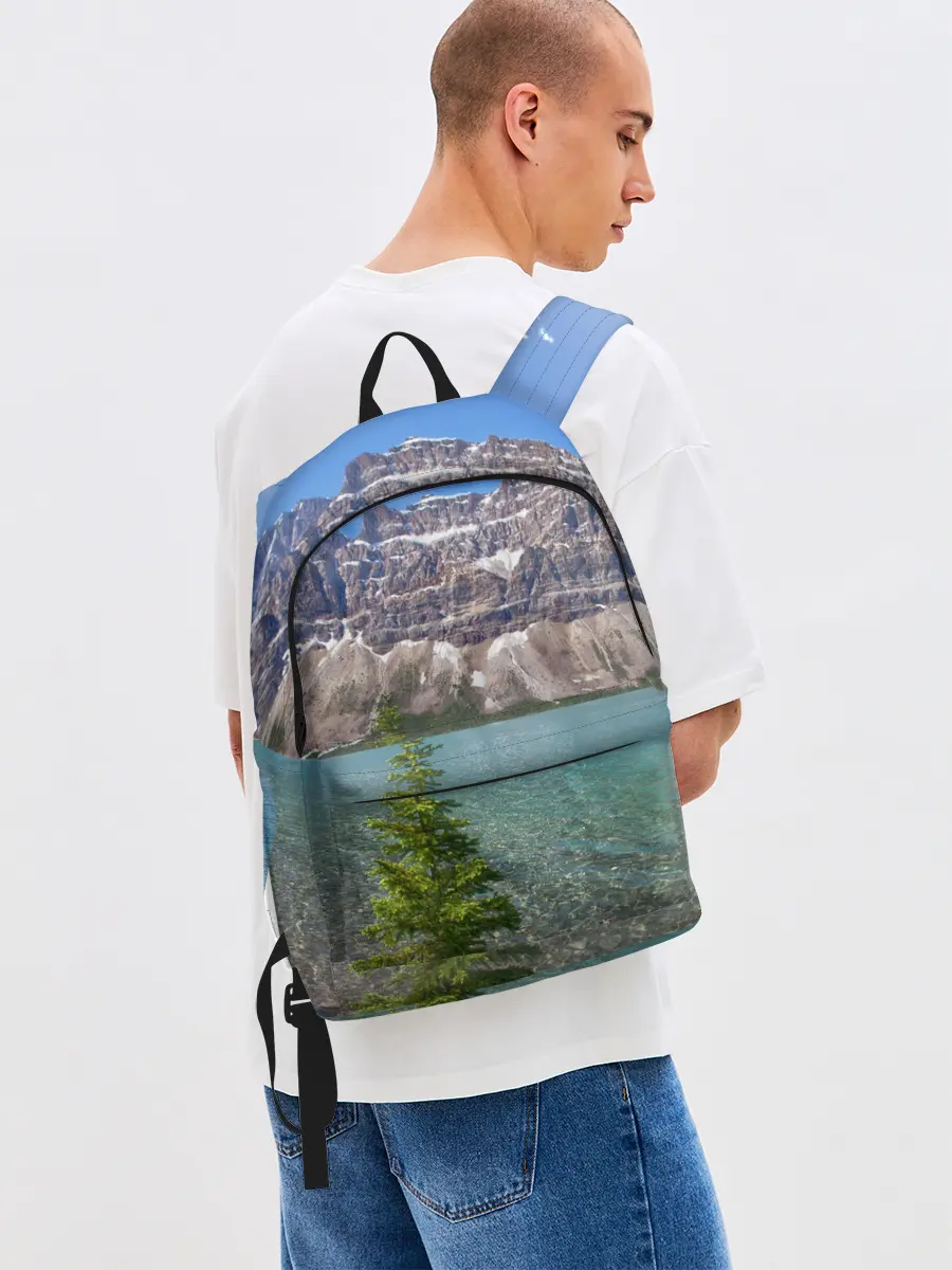 Рюкзак джинсовый / Горное озеро