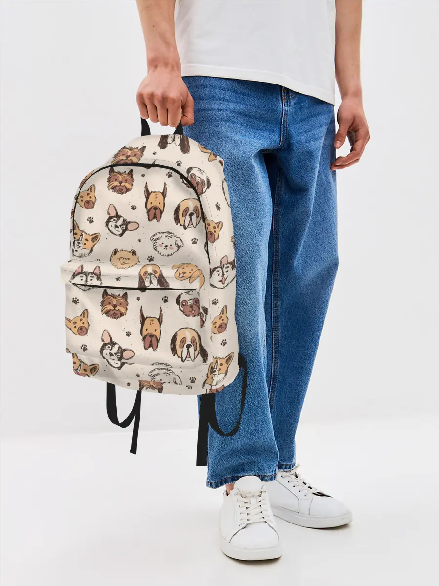 Рюкзак джинсовый / Хипстерские собачки