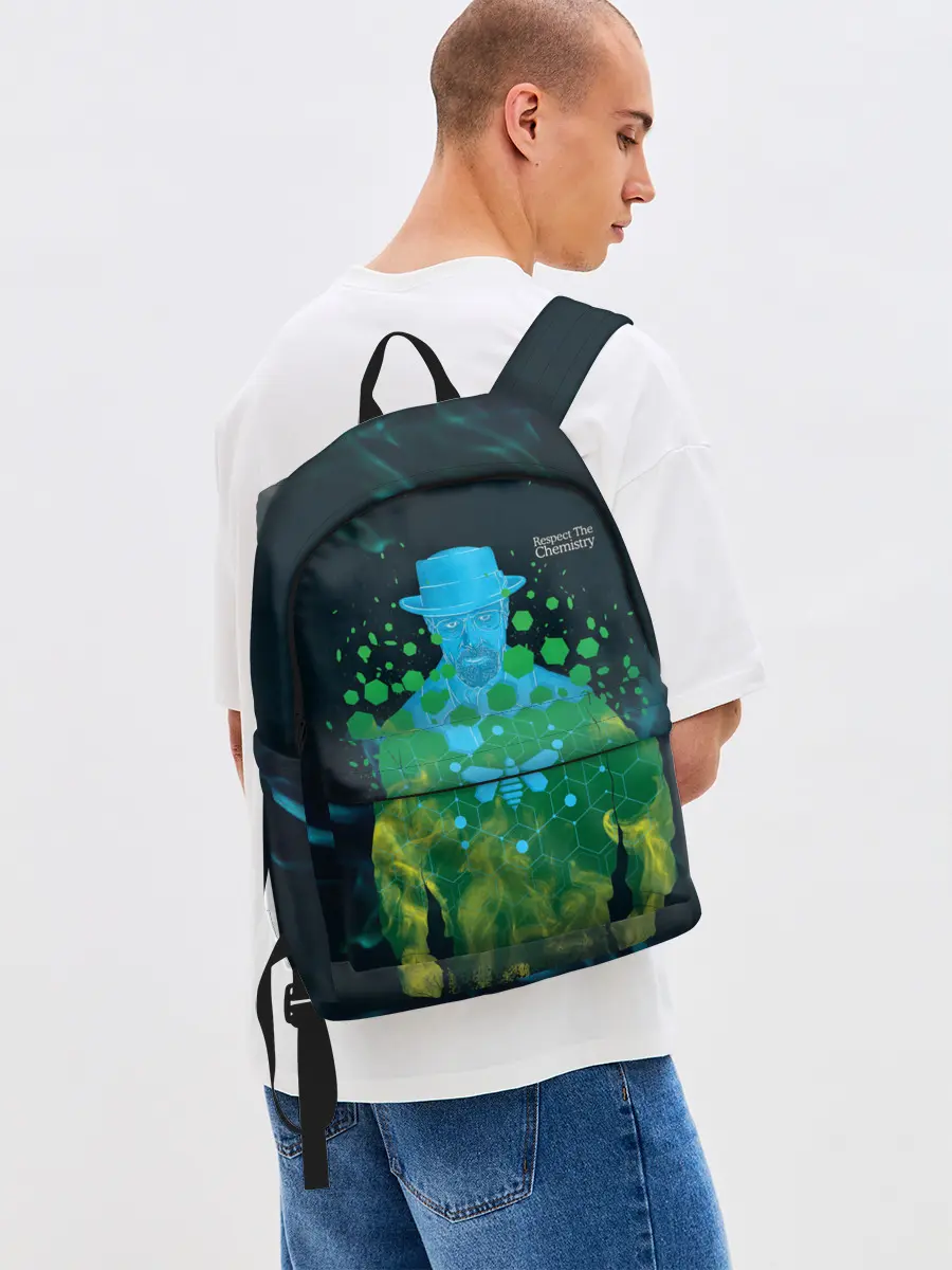 Рюкзак джинсовый / Уважай Химию