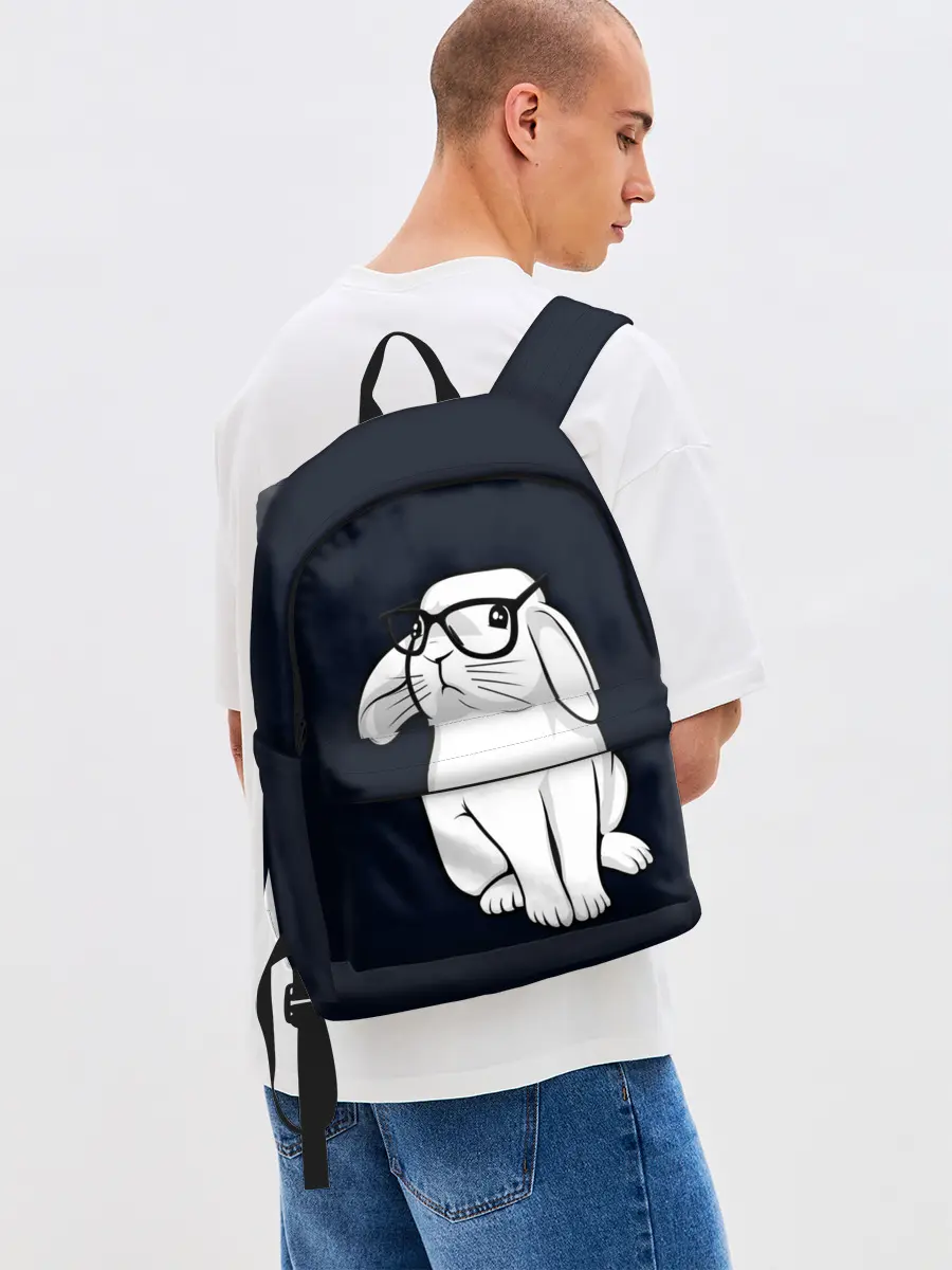 Рюкзак джинсовый / Кролик Хипстер