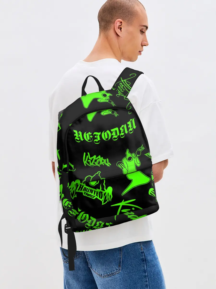 Рюкзак джинсовый / KIZARU / HAUNTED FAMILY