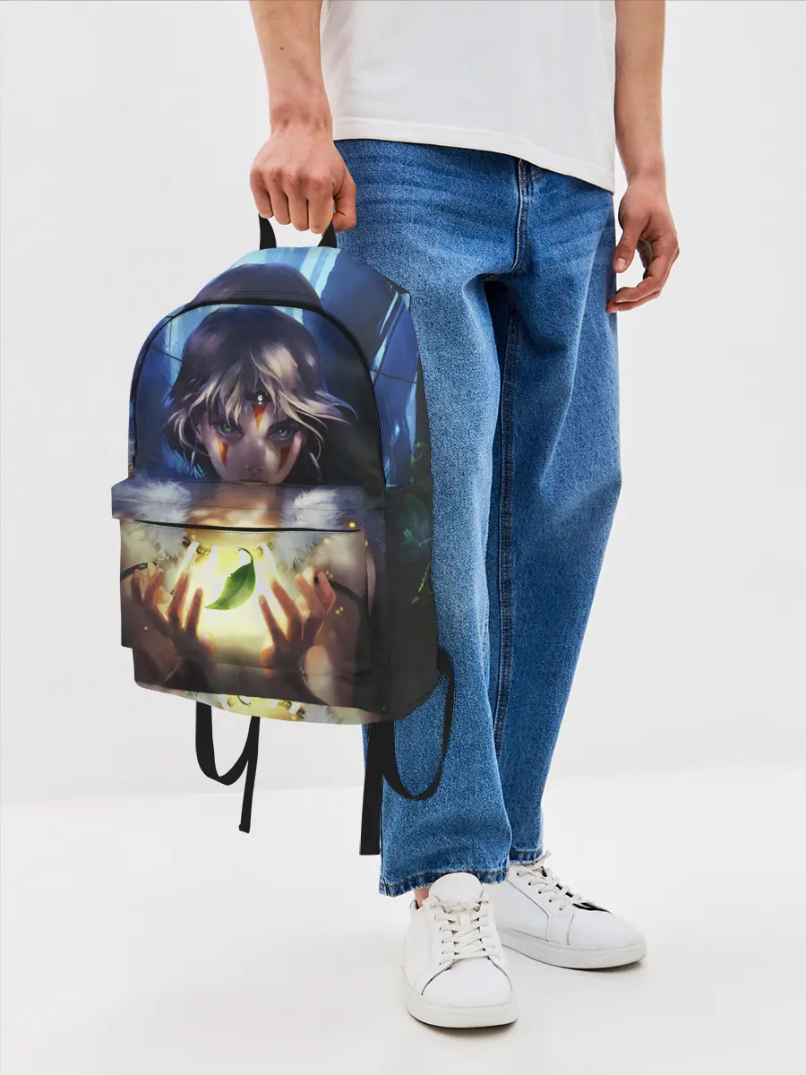 Рюкзак джинсовый / Принцесса Мононоке