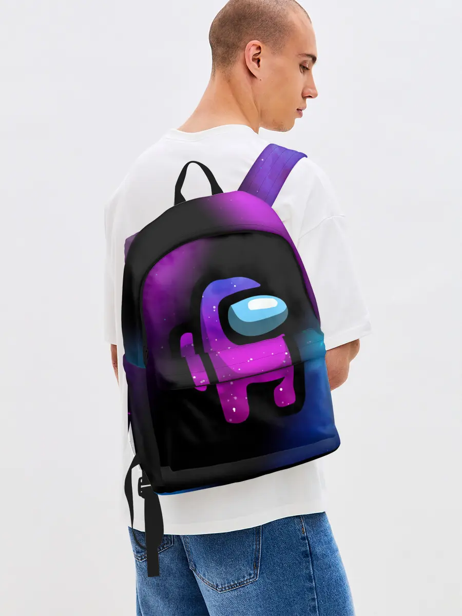 Рюкзак джинсовый / AMONG US - КОСМОС