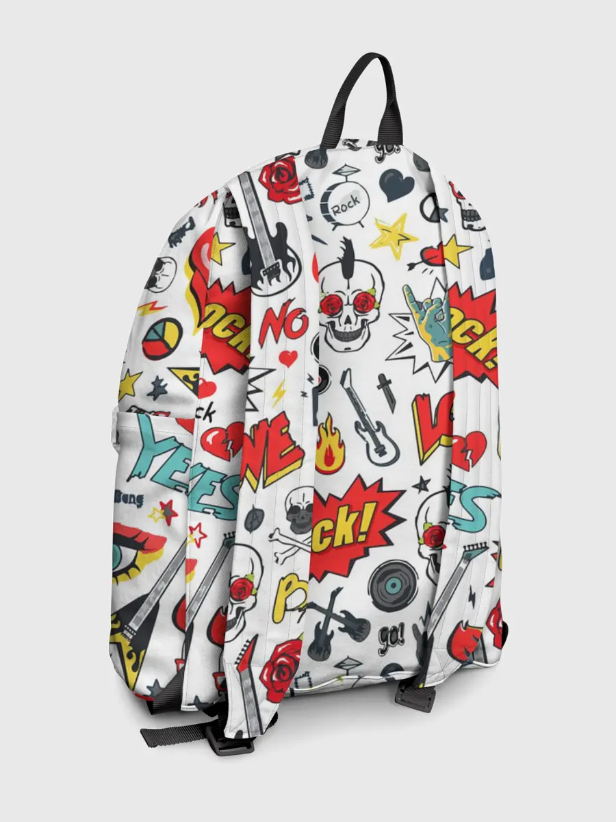 Рюкзак джинсовый / Я ЛЮБЛЮ РОК