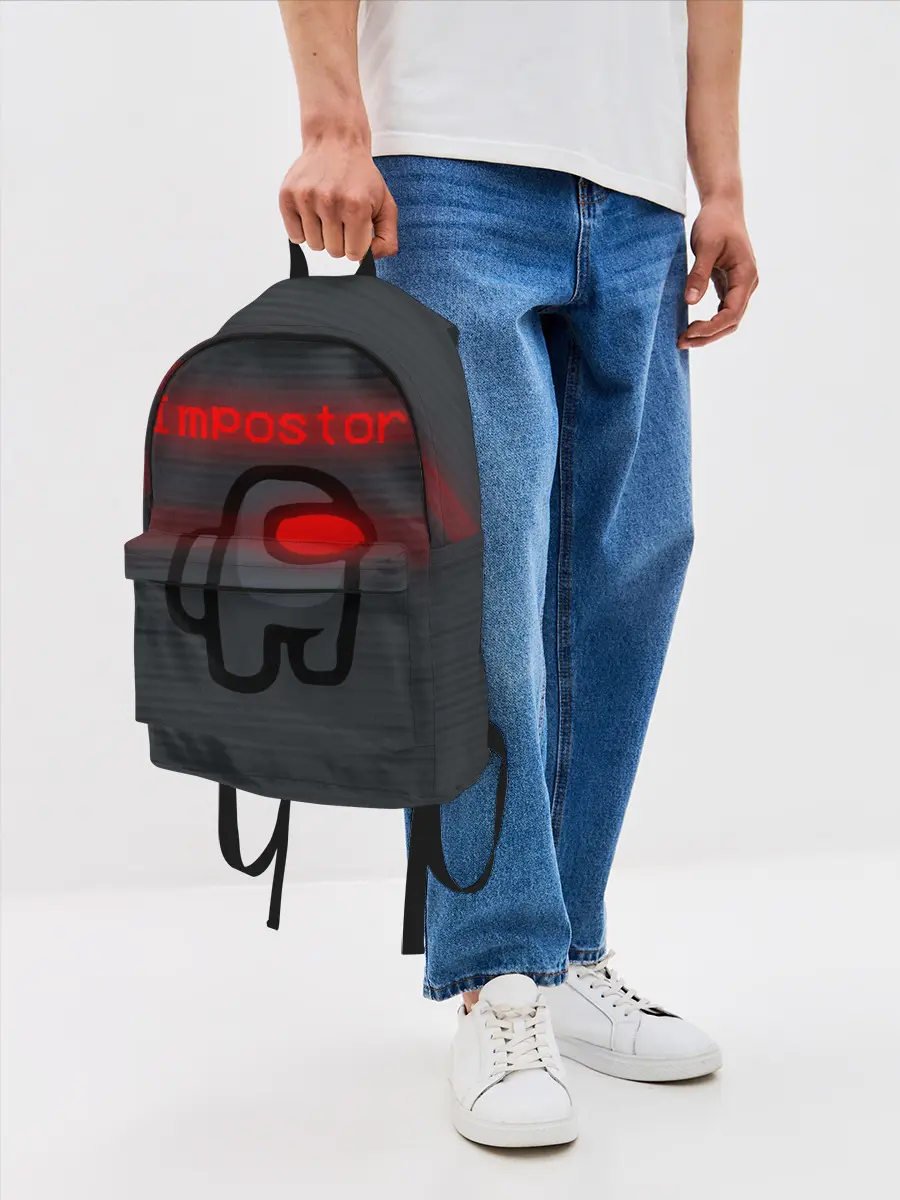 Рюкзак джинсовый / AMONG US - IMPOSTOR