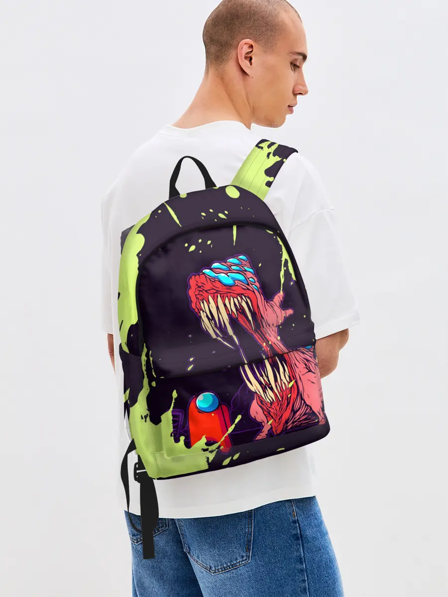 Рюкзак джинсовый / AMONG US - MONSTER