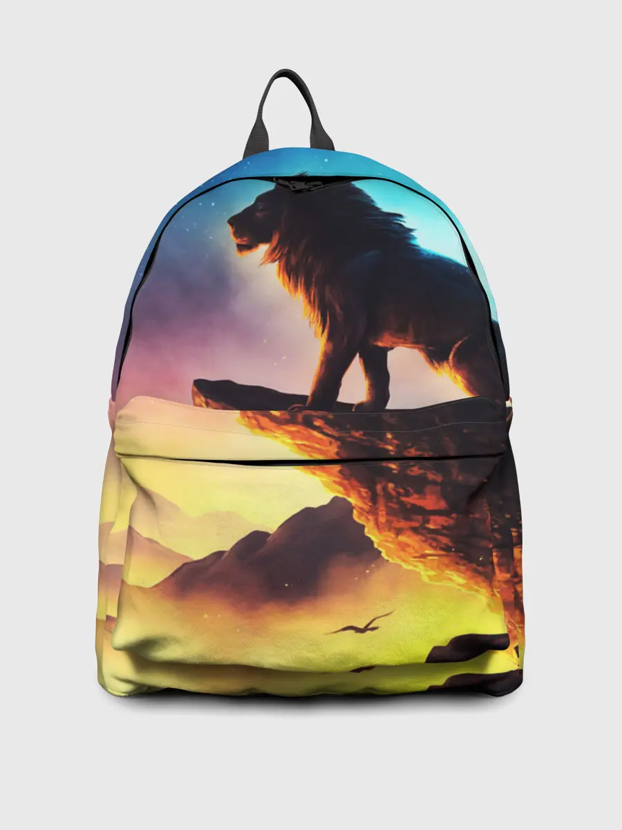 Рюкзак джинсовый / Лев