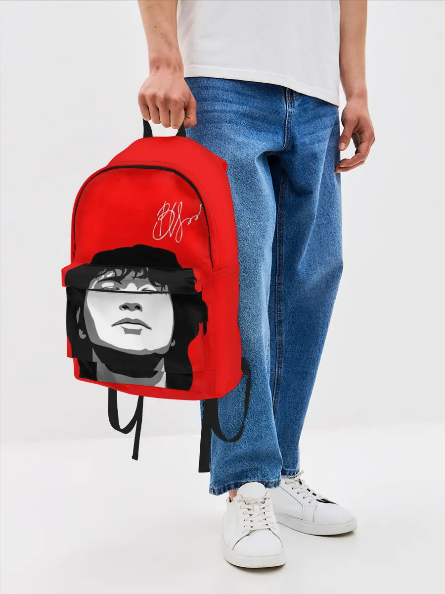 Рюкзак джинсовый / ВИКТОР ЦОЙ