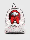 Рюкзак джинсовый / AMONG US - СЕРДЕЧКО