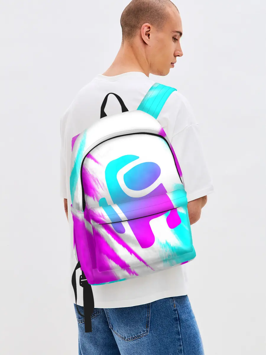 Рюкзак джинсовый / AMONG US - NEON