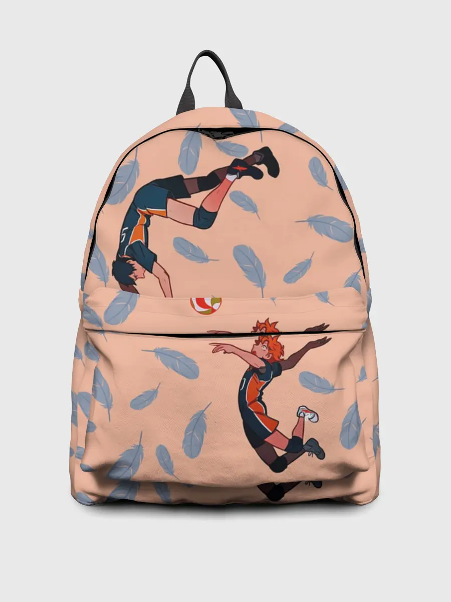 Рюкзак джинсовый / Karasuno Tobio x Hinata