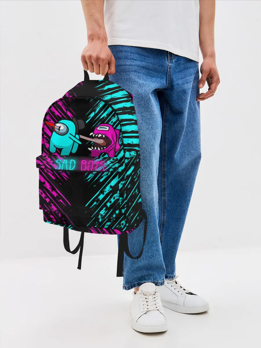 Рюкзак джинсовый / Among us sad boys.