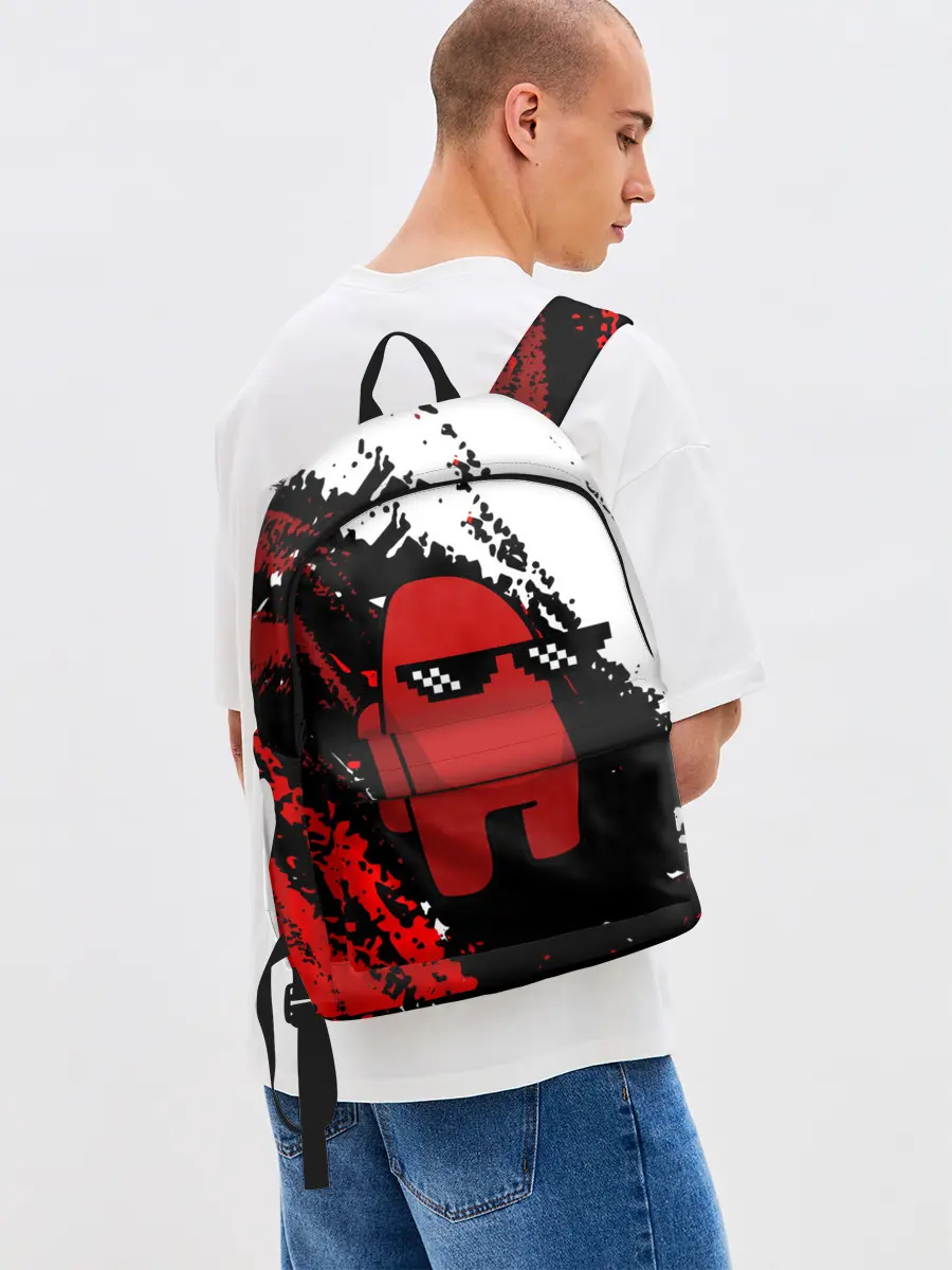 Рюкзак джинсовый / Among Us Sus Life Imposter.