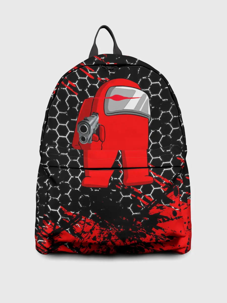 Рюкзак джинсовый / Among Us Impostor Gun