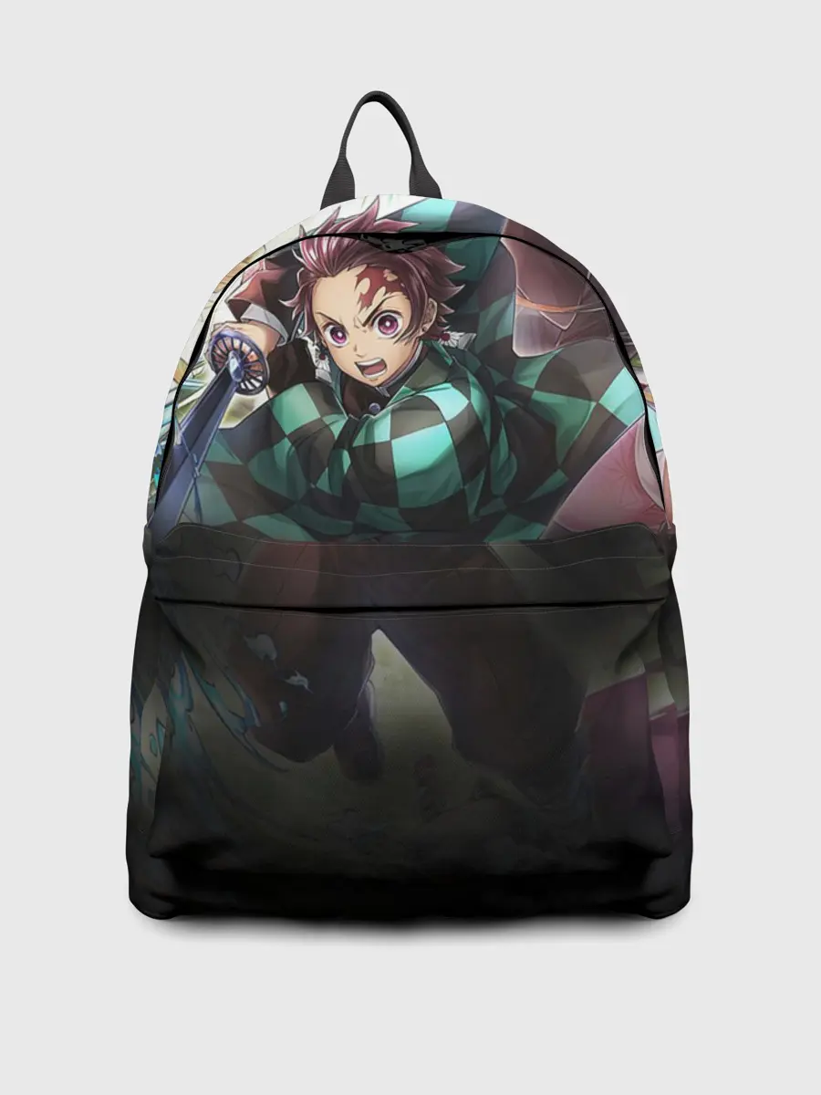 Рюкзак джинсовый / КЛИНОК РАССЕКАЮЩИЙ ДЕМОНОВ