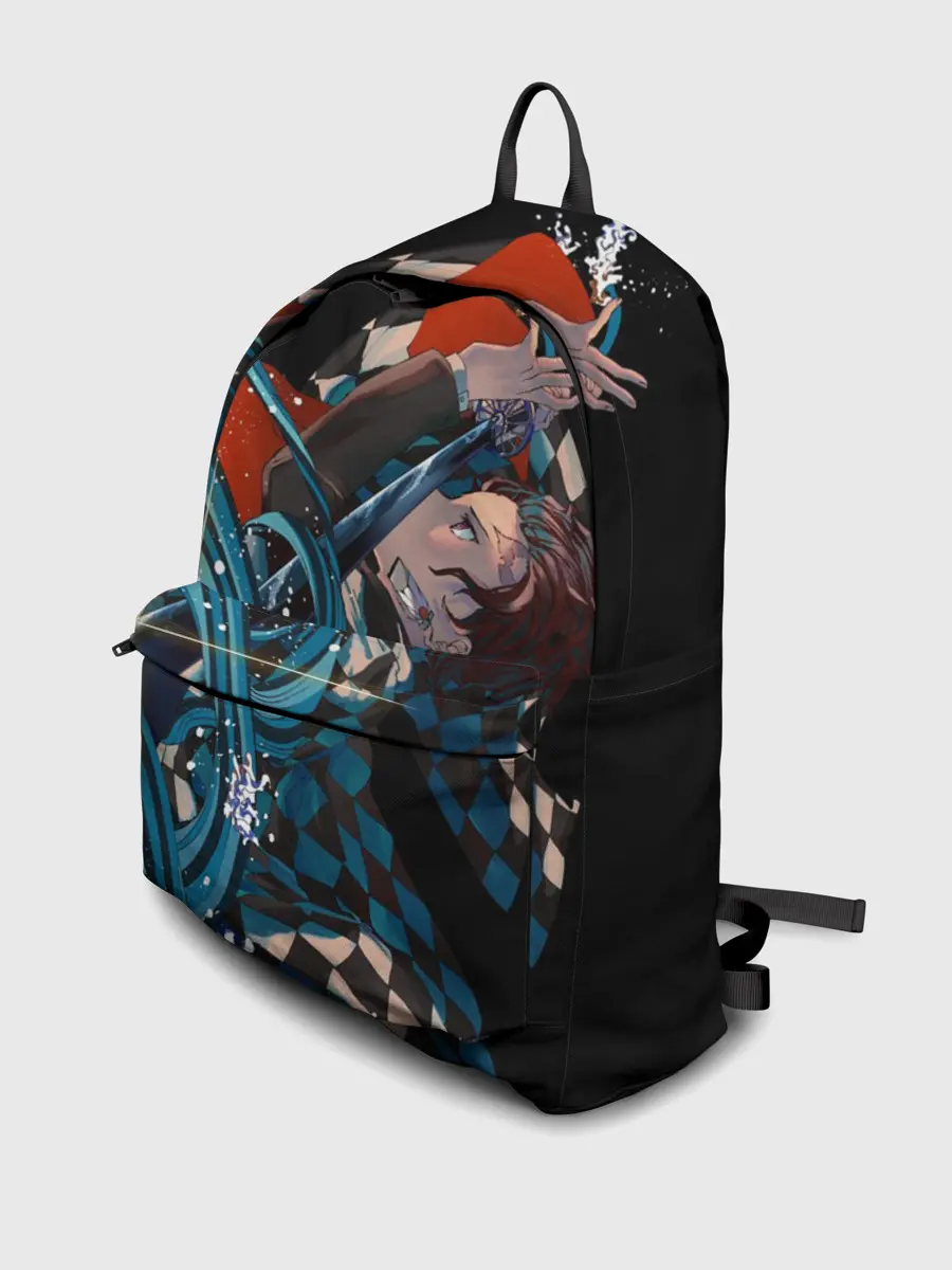 Рюкзак джинсовый / КЛИНОК РАССЕКАЮЩИЙ ДЕМОНОВ