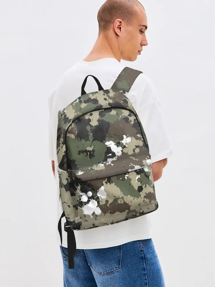 Рюкзак джинсовый / Камуфляж с кляксами