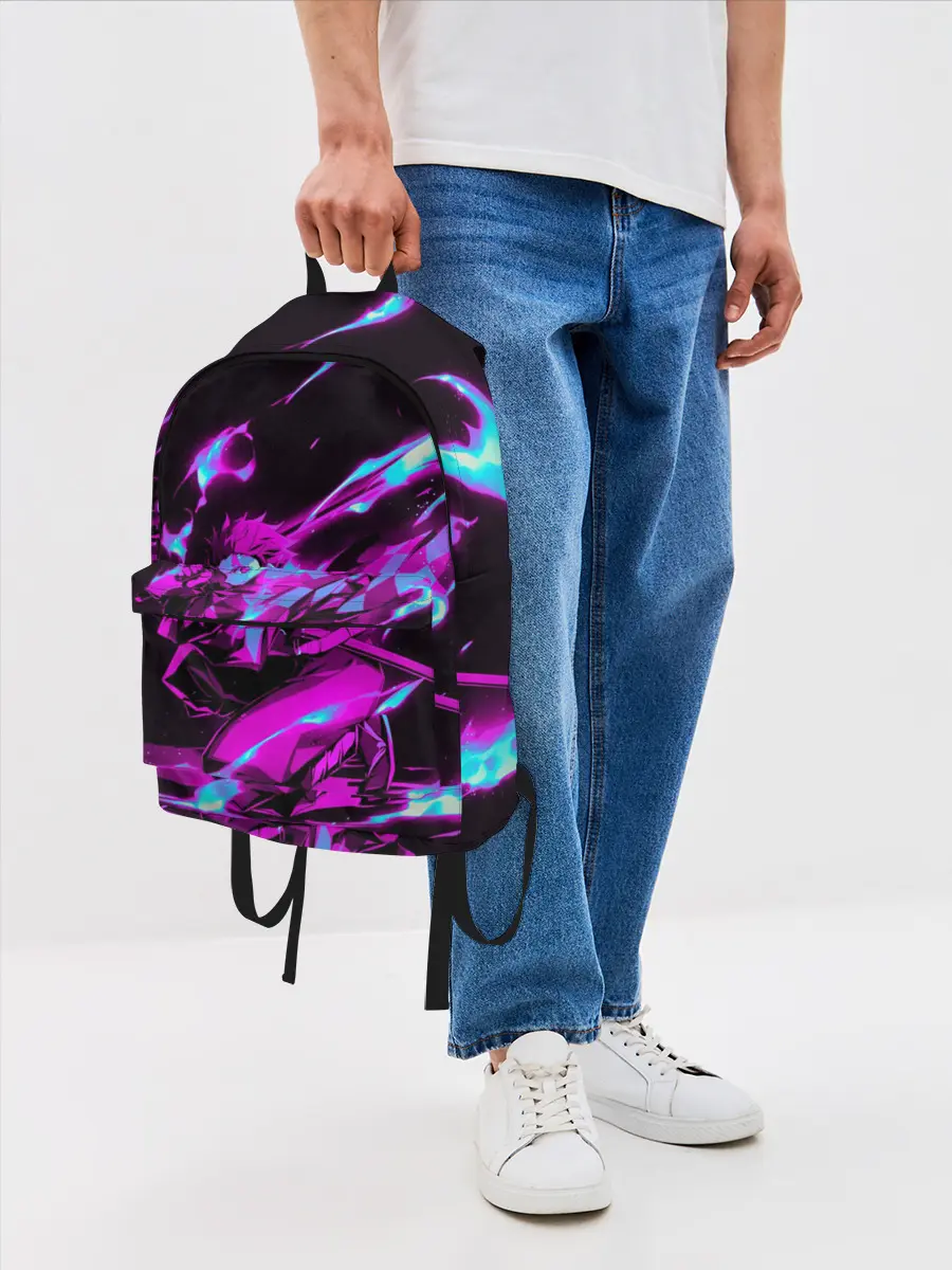 Рюкзак джинсовый / НЕОНОВЫЙ ТАНДЖИРО