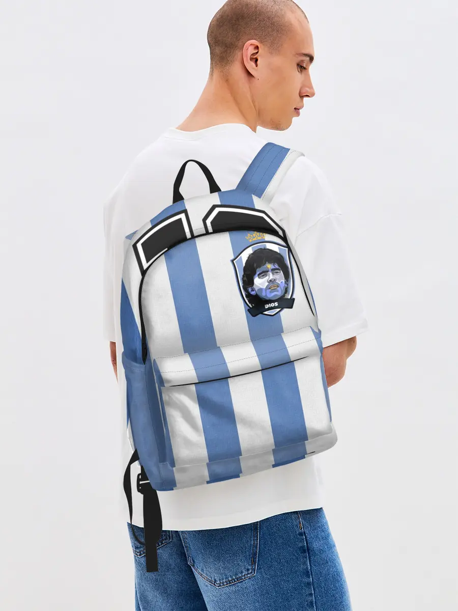 Рюкзак джинсовый / Диего Армандо Марадона D10S