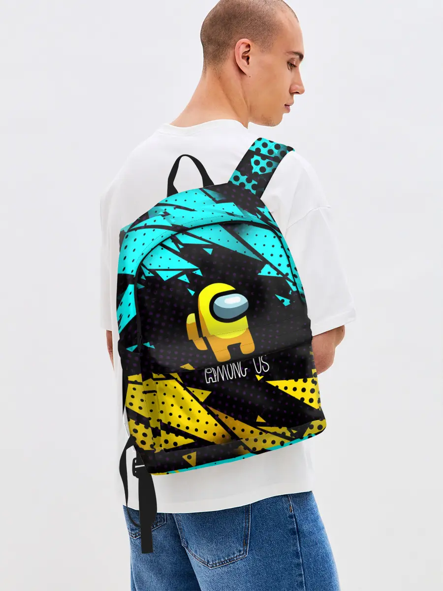 Рюкзак джинсовый / AMONG US / АМОНГ АС