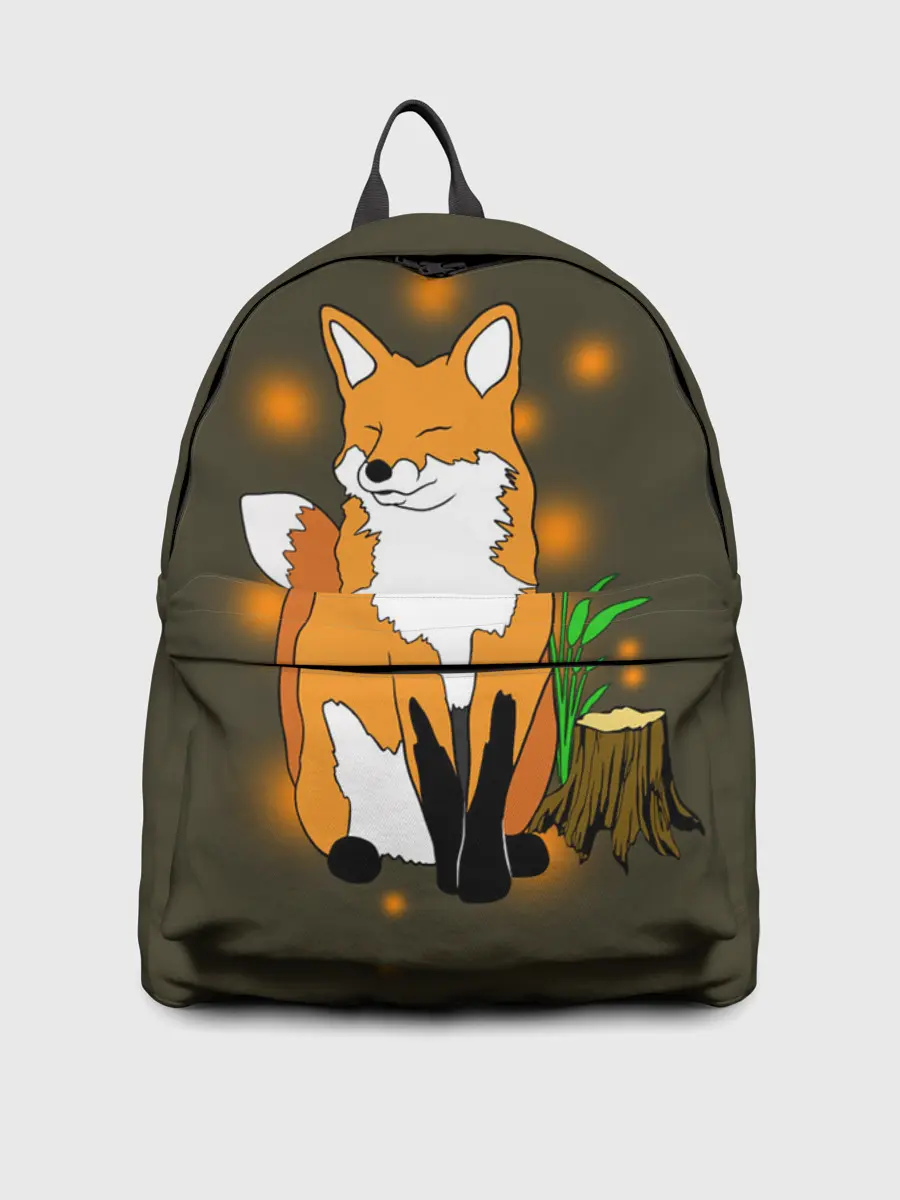 Рюкзак джинсовый / Лиса в лесу