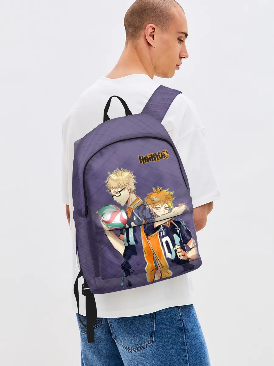 Рюкзак джинсовый / Haikyuu Кэй Цукишима