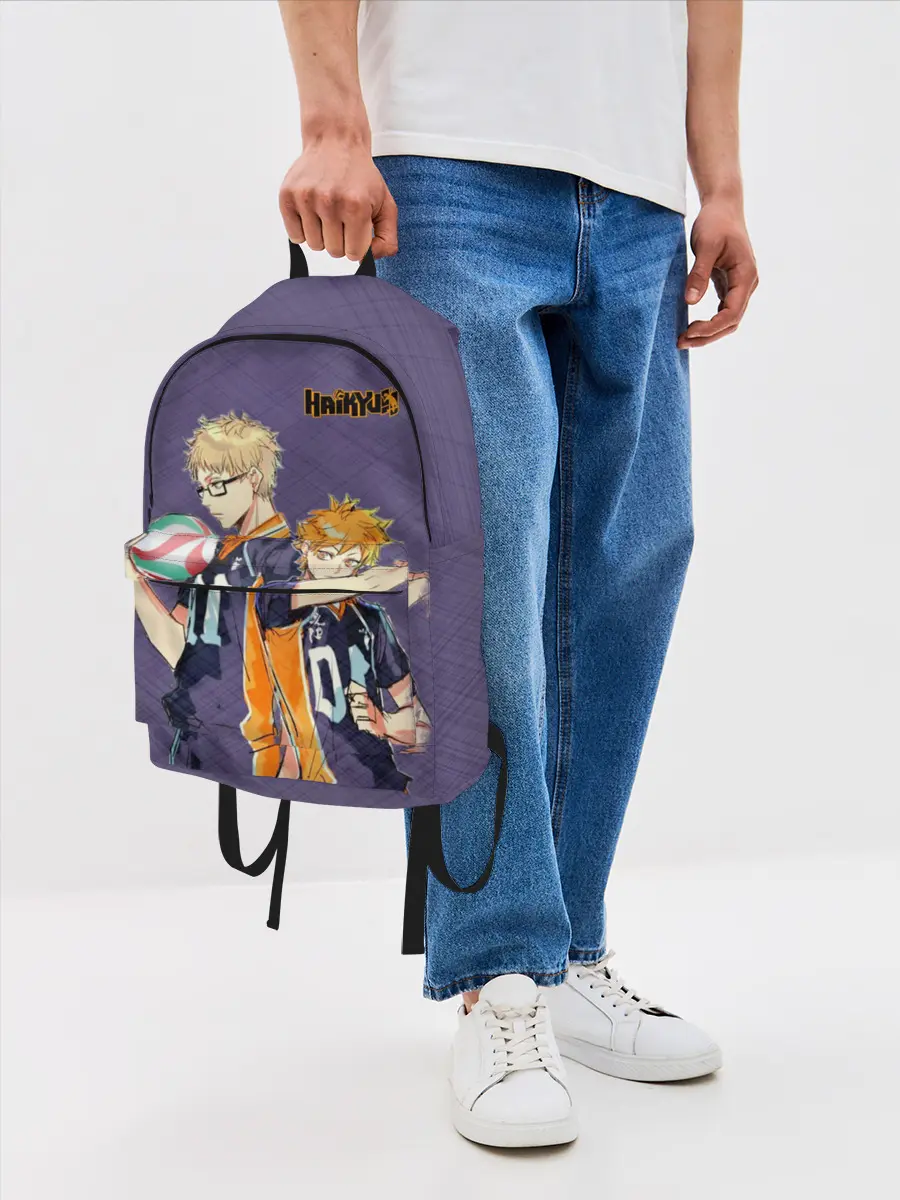 Рюкзак джинсовый / Haikyuu Кэй Цукишима