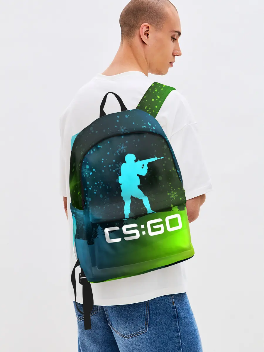 Рюкзак джинсовый / CS GO | КС ГО - Снежный