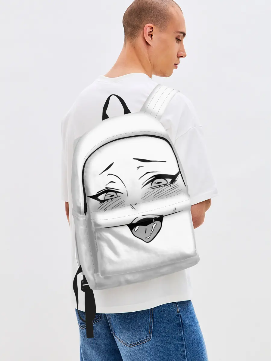 Рюкзак джинсовый / Ахегао личико