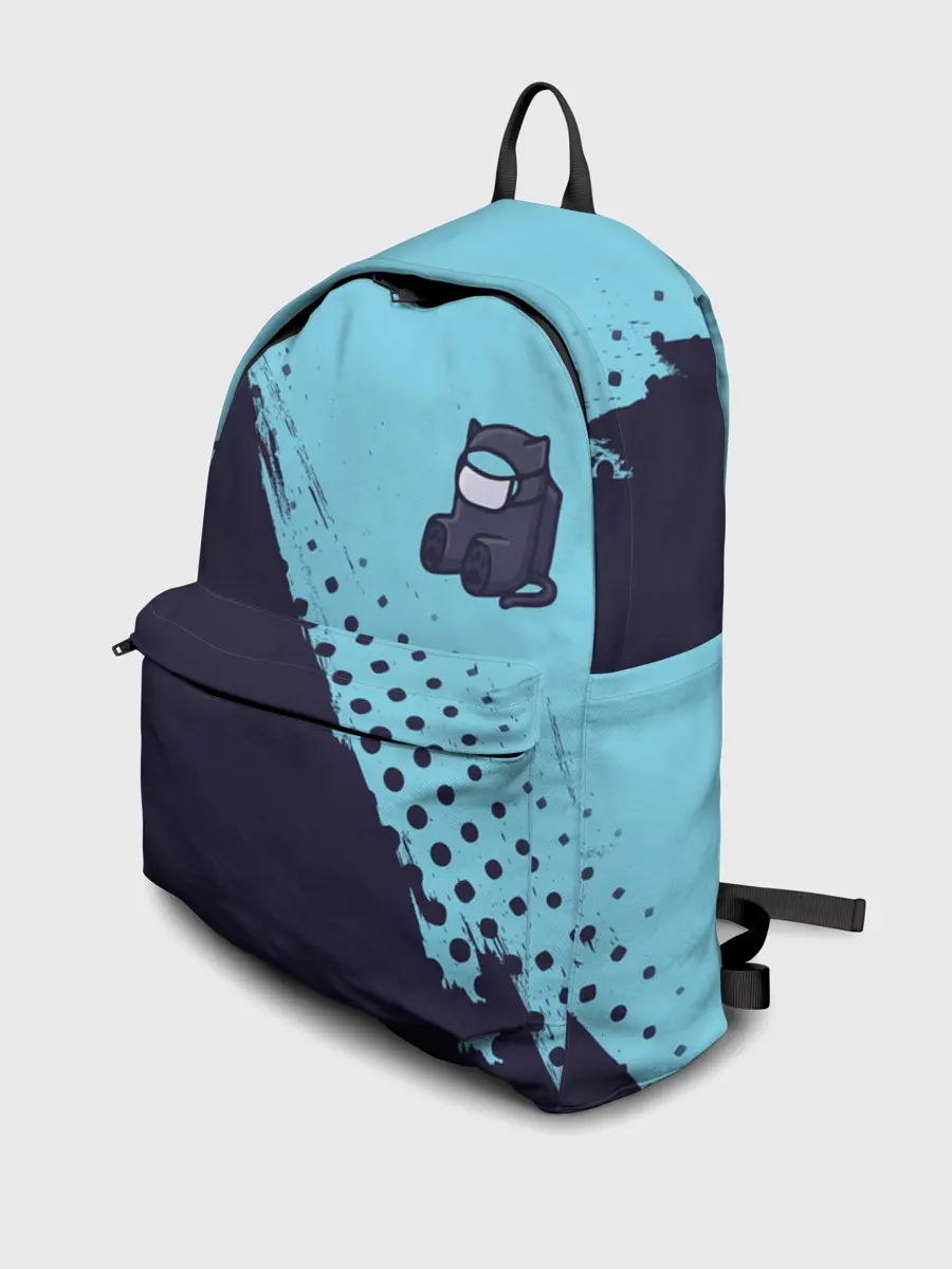 Рюкзак джинсовый / AMONG US - Черный Котик