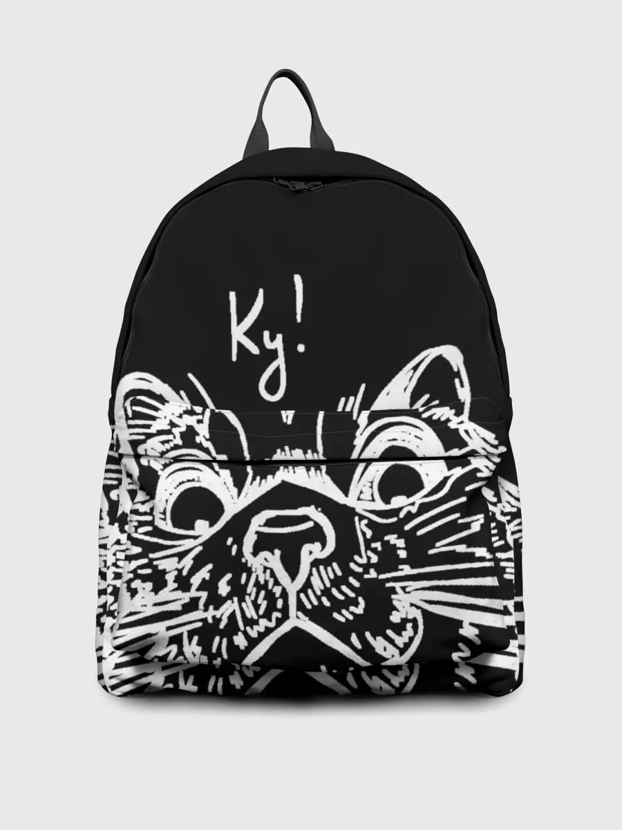 Рюкзак джинсовый / Говорящий котик