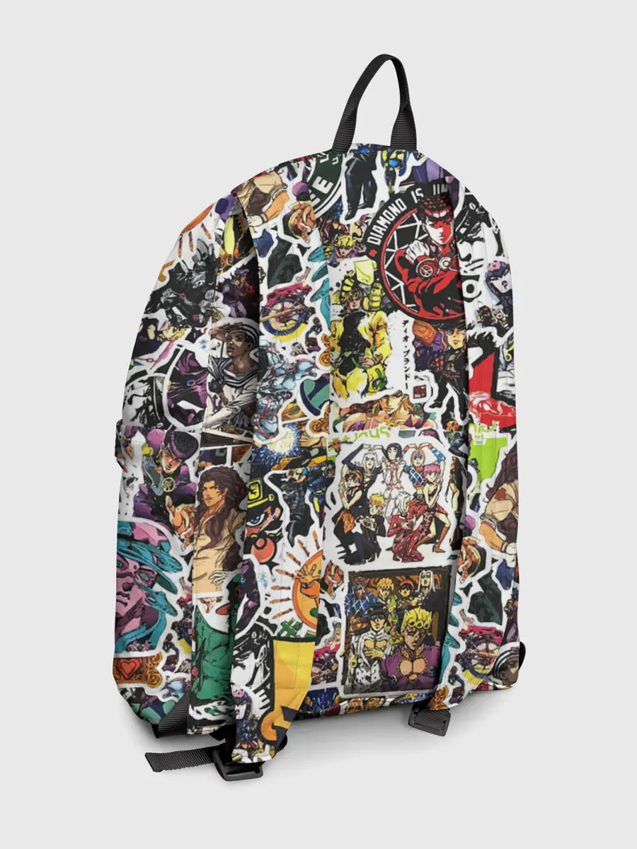 Рюкзак джинсовый / JoJo’s Sticker Bombing