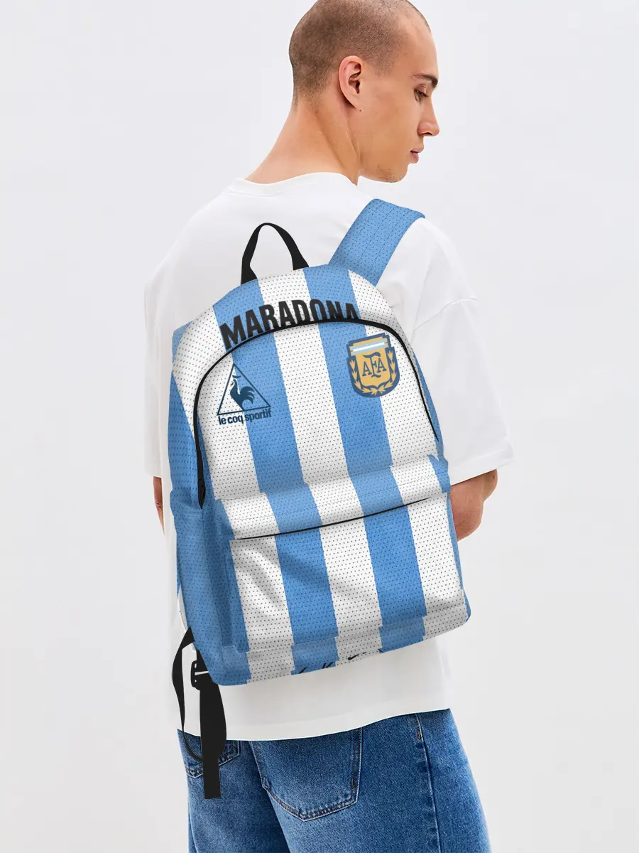 Рюкзак джинсовый / Джерси Марадоны с автографом