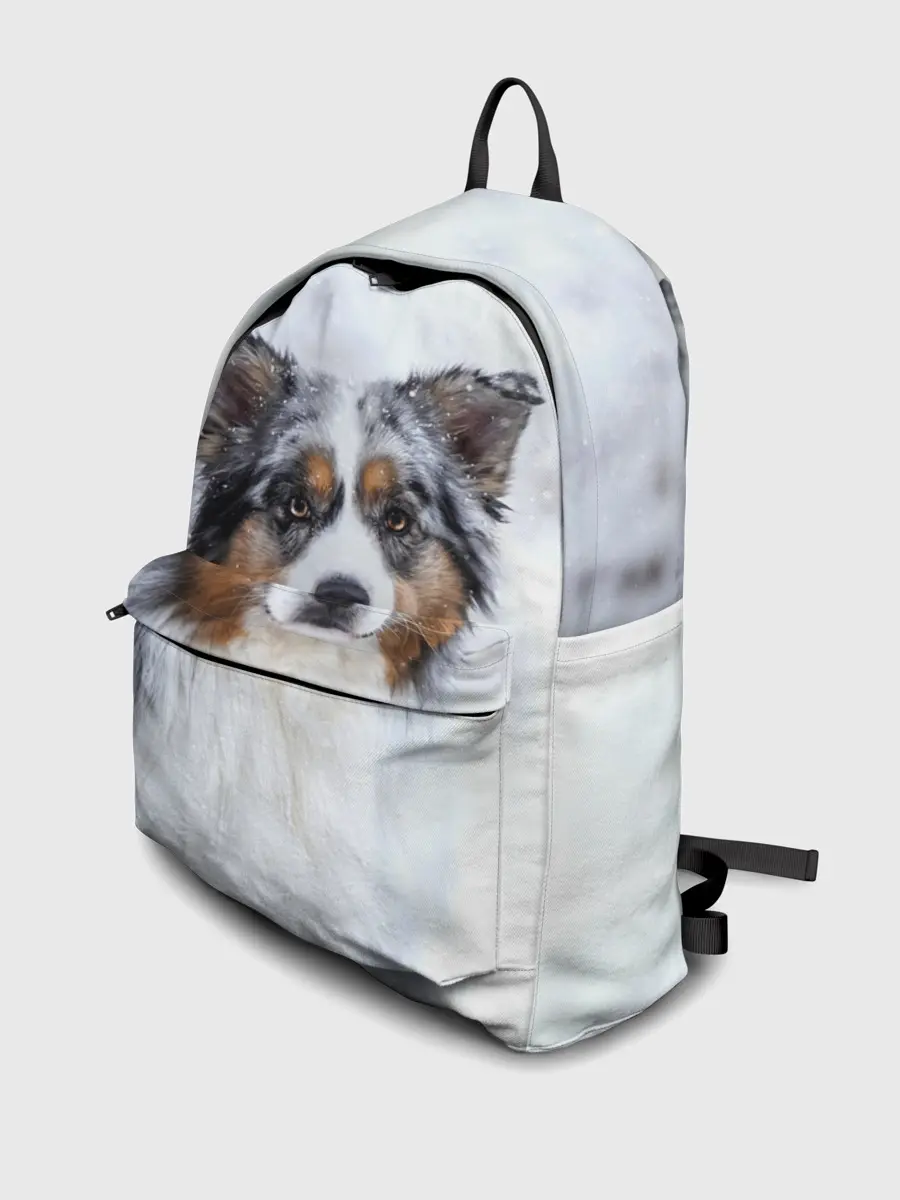 Рюкзак джинсовый / Австралийская овчарка