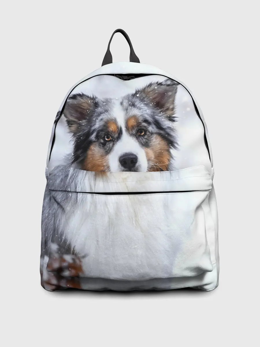 Рюкзак джинсовый / Австралийская овчарка