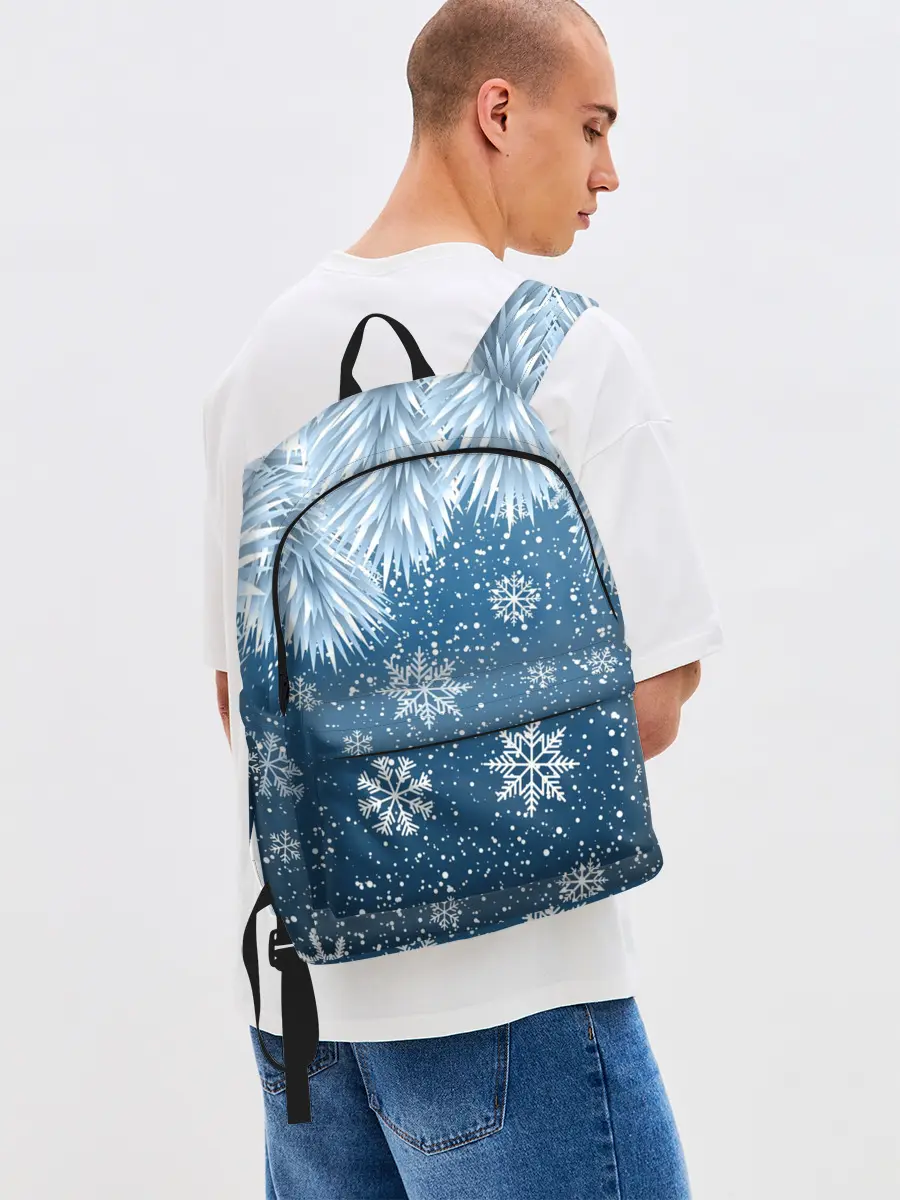 Рюкзак джинсовый / Снежное Настроенние