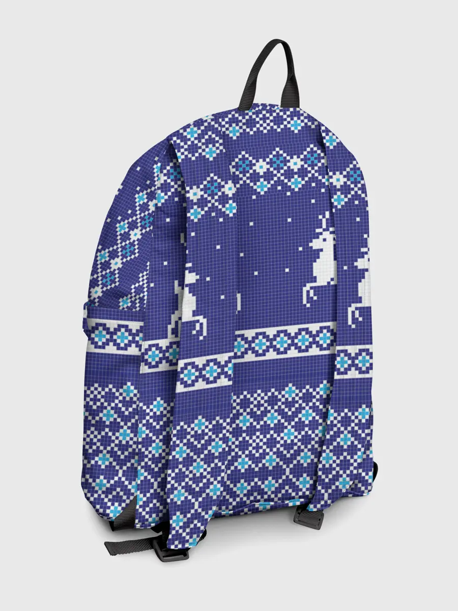 Рюкзак джинсовый / Олени