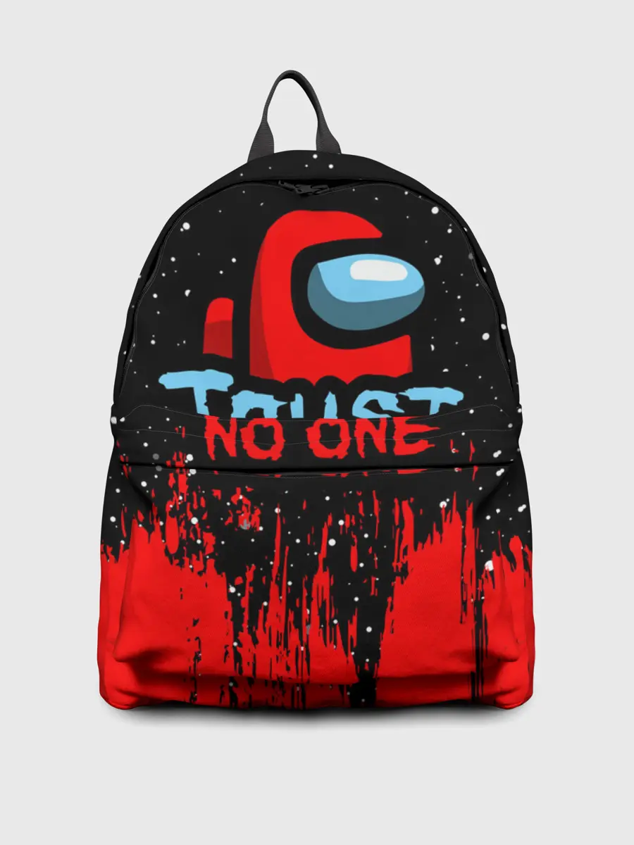 Рюкзак джинсовый / AMONG US - НЕ ВЕРЬ НИКОМУ