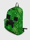 Рюкзак джинсовый / ЗИМНИЙ MINECRAFT