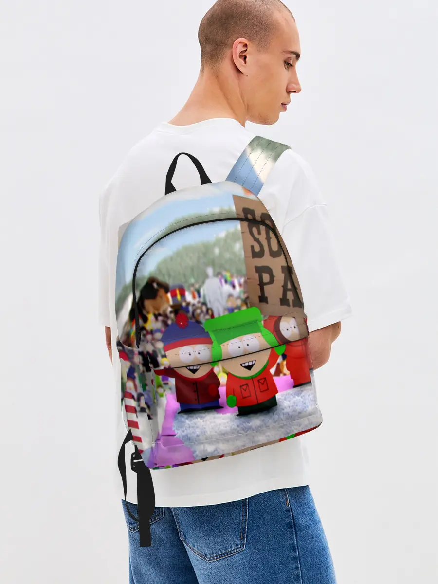 Рюкзак джинсовый / Южный Парк / South Park .