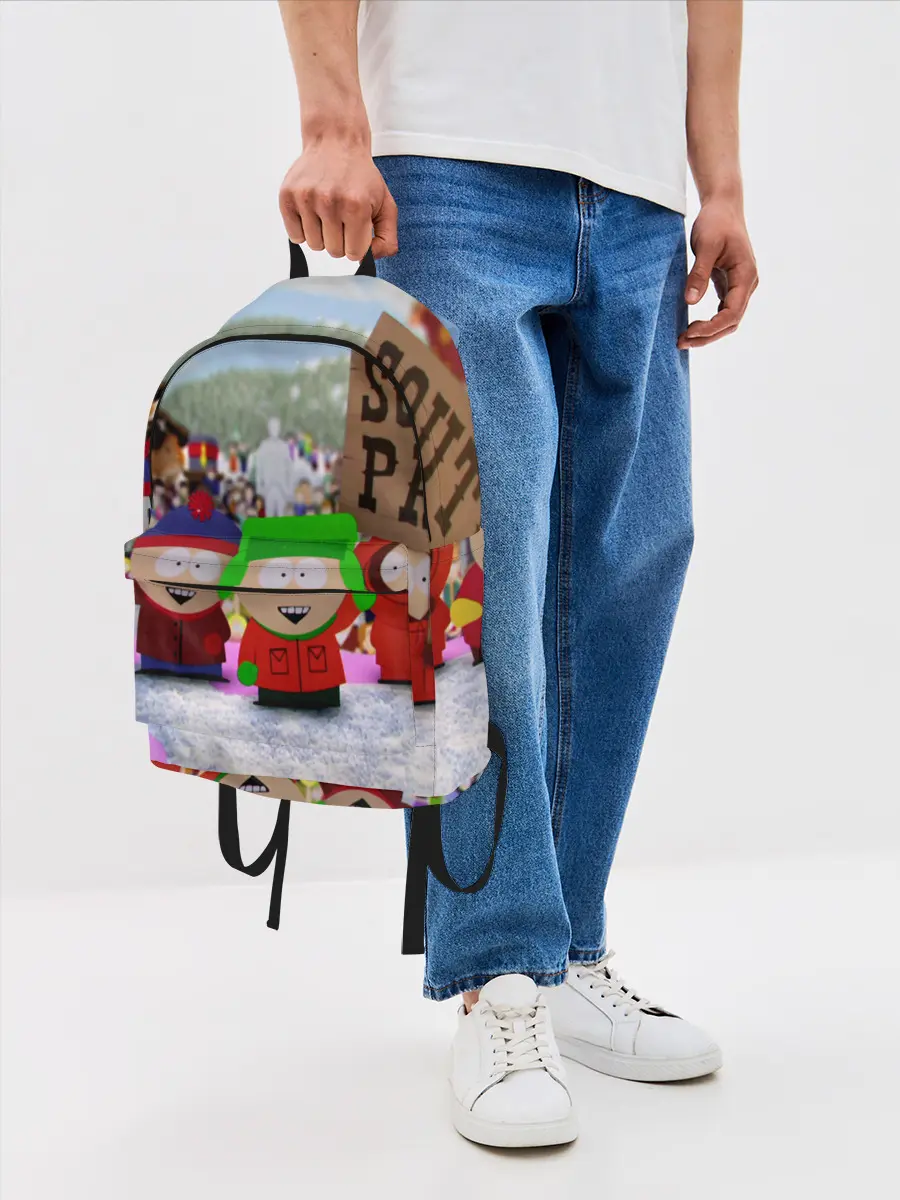 Рюкзак джинсовый / Южный Парк / South Park .