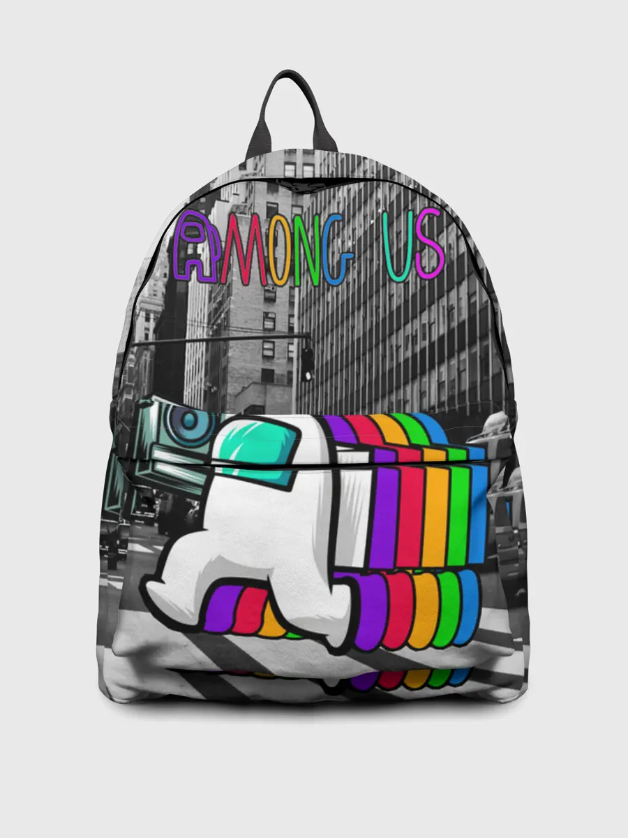 Рюкзак джинсовый / Among Us по улицам Нью-Йорка